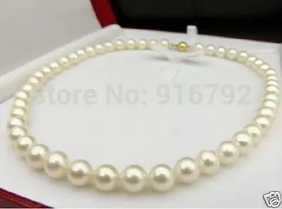 

YH@CS >REAL AAA+ 9-10 MM AKOYA WHITE PEARL NECKLACE 18