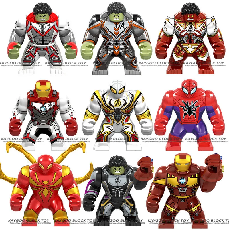 

Single Sale Building Blocks Avengers 4 Endgame Batman Iron Man Monger Hulk Thanos Action Figures For Children Model Toys GD201