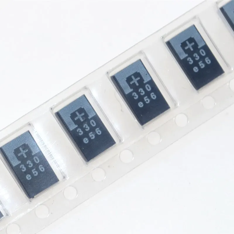

10pcs SMD tantalum polymer capacitors 2R5TPE330M9 2.5V 330UF POSCAP, polymer capacitance ENGINEERING OF