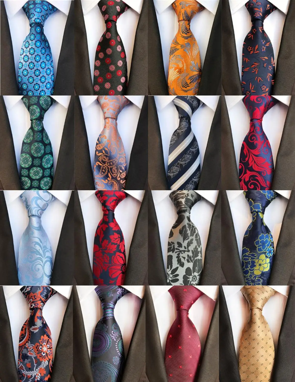 Multicolor Men/'s Necktie Casual Business Wedding Slim Neck Tie Y