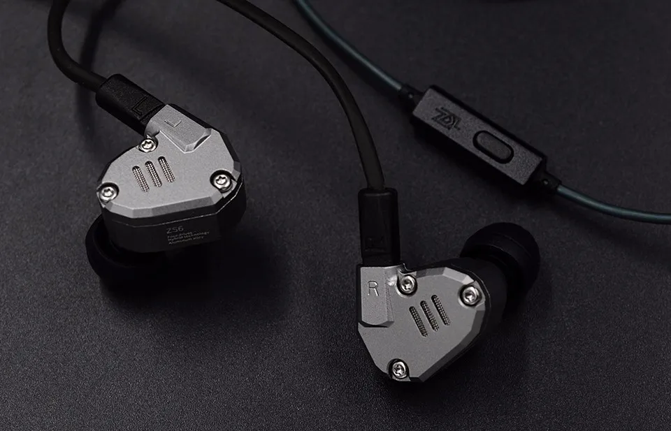 KZ ZS6 2DD 2BA Гибридный наушники в ухо Hi-Fi стерео гарнитура Спорт подходит Bluetooth ZS5 Pro pre-sale приоритет доставки