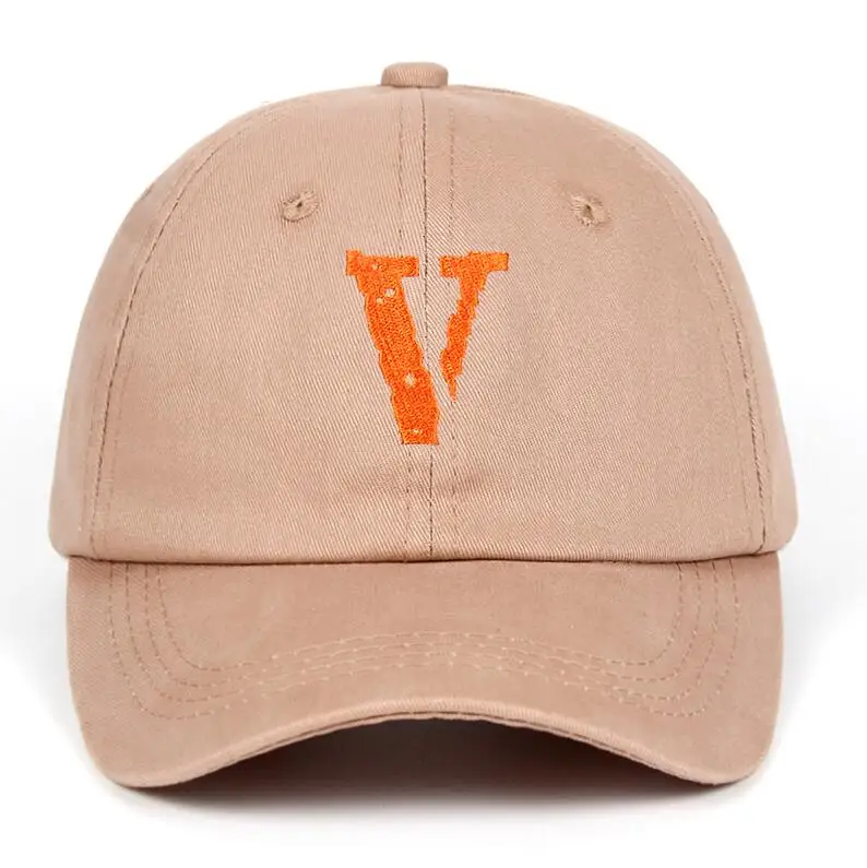 Хаки Kanye West Live V Dad Hat A$ AP Mob бейсболка друзья буквы V хлопок хип-хоп Рокки Бари Snapback Hat для женщин и мужчин - Цвет: Хаки