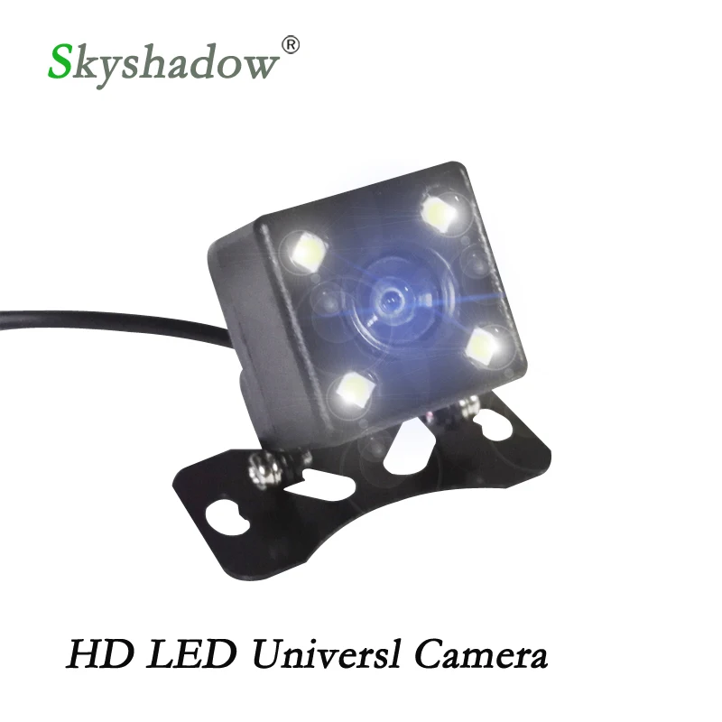 

Universal Waterproof Rear View Camera Parking Assistance HD CCD 4 LED Lights Night Vision