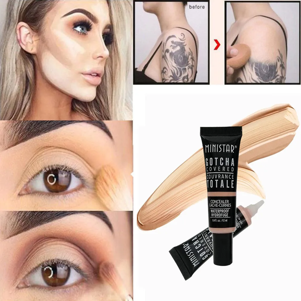 

Facial Concealer Mask Covers Dark Spots Dark Circles Decorate Color Of Skin Concealer Powder Pressed Mineral Concealer G522