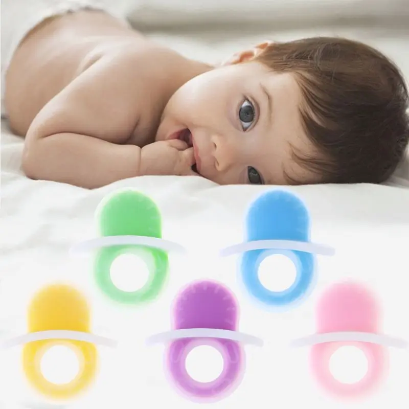 High Quality 1 Pc Baby Teether Food Grade PP Teething Pacifier Chew Bite Toys Massage Teeth Care