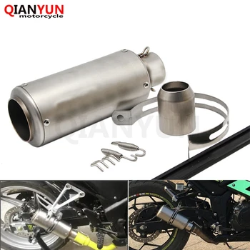 

51mm 60mm motorcycle exhaust muffler exhaust pipe stainless steel For Kawasaki Ninja 500R EX500 650R EX650 ER-6F ER-6N ZX9R Z900