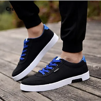 

chaussures masculines male fashion black light weight comfortable sneakers men cool street lace up cloth autumn shoes e2695