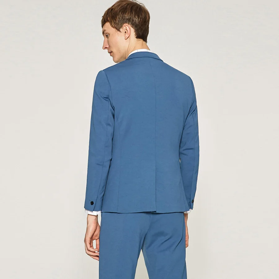 New Business Suit Blazer Masculino Slim Fit Groom Tuxedos Wedding Suit 2 Pcs (Jacket+Pants) Gentlemen Terno Masculino Suit Men