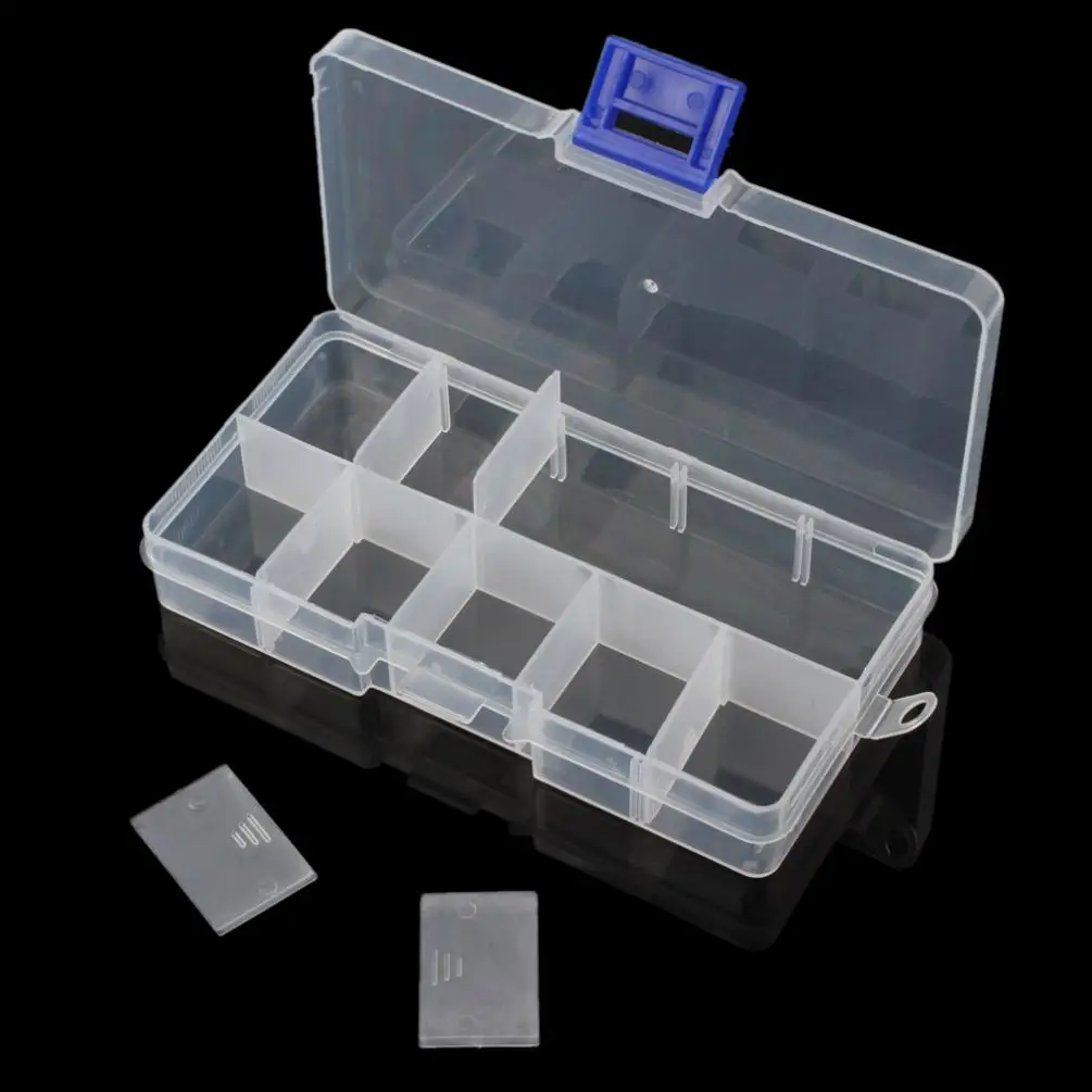 10 отсек небольшой органайзер для хранения пластиковая коробка ремесло ногтей предохранитель бусины