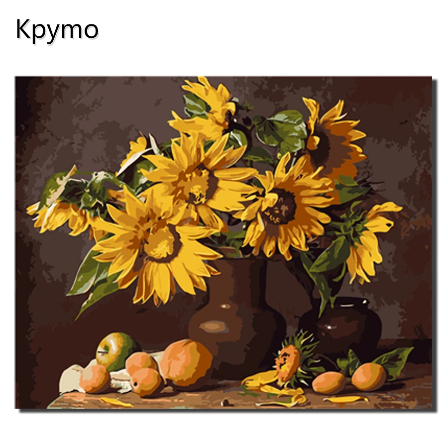 

Flower DIY Painting By Numbers Landscape Acrylic Paint By Numbers HandPainted Oil Painting On Canvas For Home Decor VA-0295