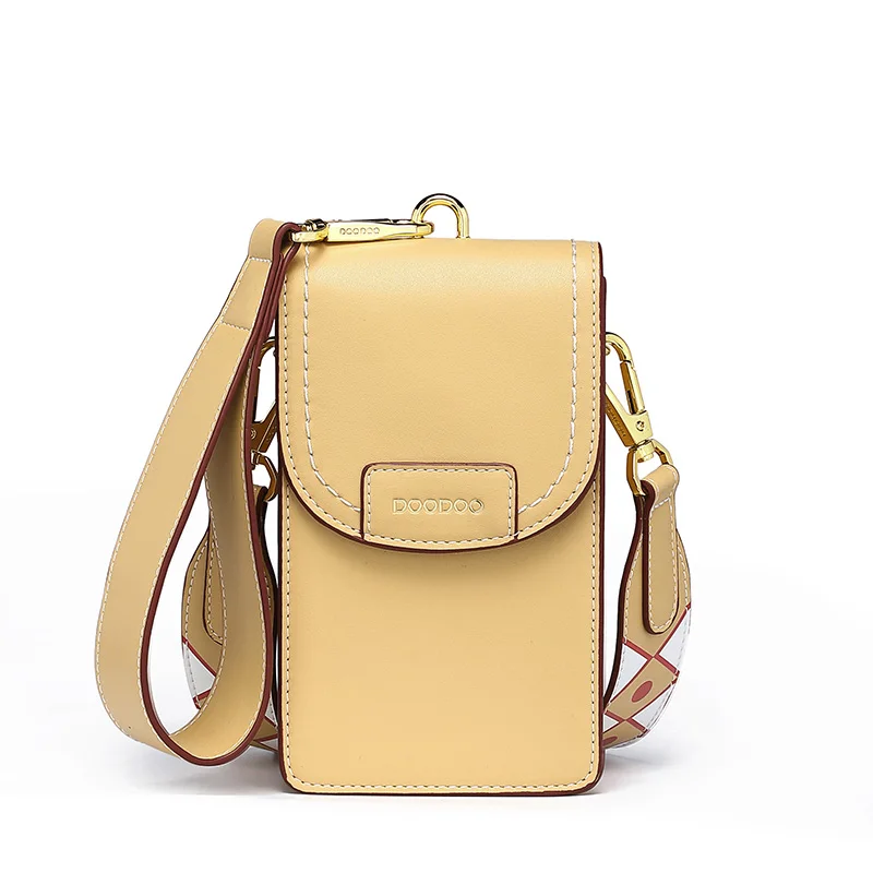 

2019 Fashion Popular New Summer Mini Lightweight Mobile Phone Bag Simple PU Double Shoulder Strap Messenger Mobile Handbag