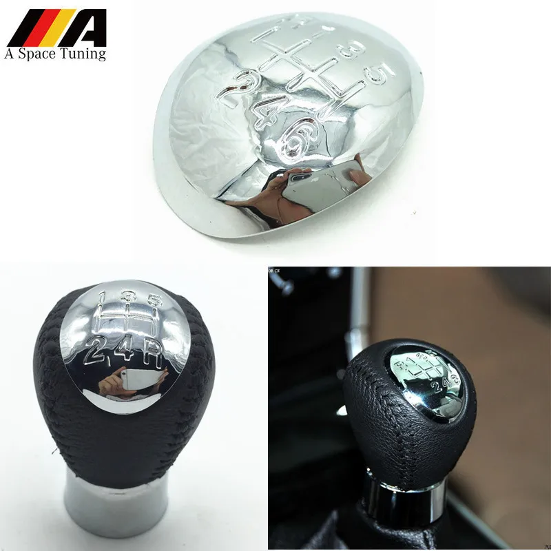 

Chrome 5/6 Speed Car Manual Gear Stick Shift Knob Cap Emblem Cover For Mazda 3 5 6 XEDOS CA Premacy 323 626 GE Premacy CP MPV LW