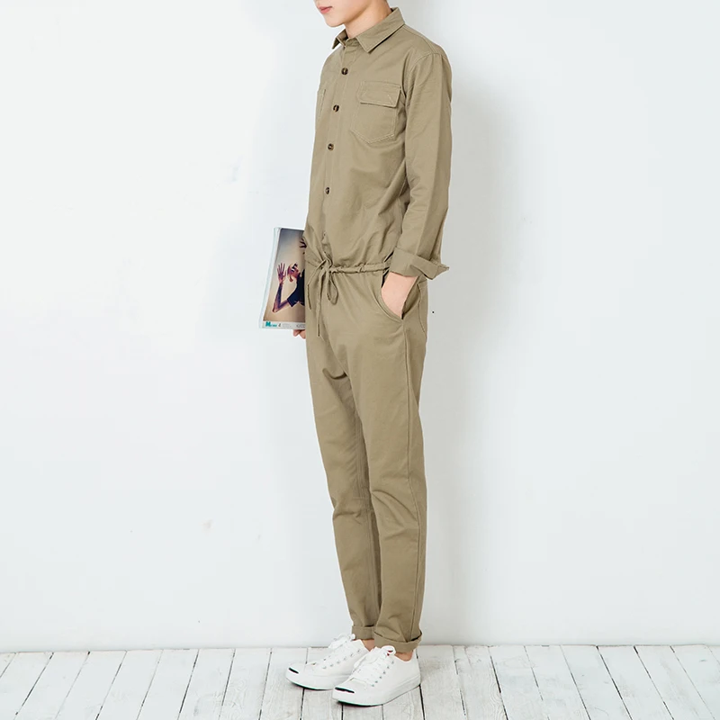 Комбинезон мужской в стиле хип хоп с длинным рукавом 04160|mens jumpsuit|over trousersblack trouser