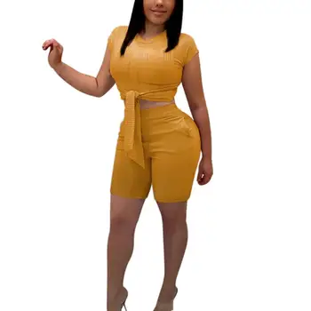 

Sexy Women Two Piece Set Short Tops and Pants Sweat Suits Bodycon Matching Sets Summer Clothes for Women