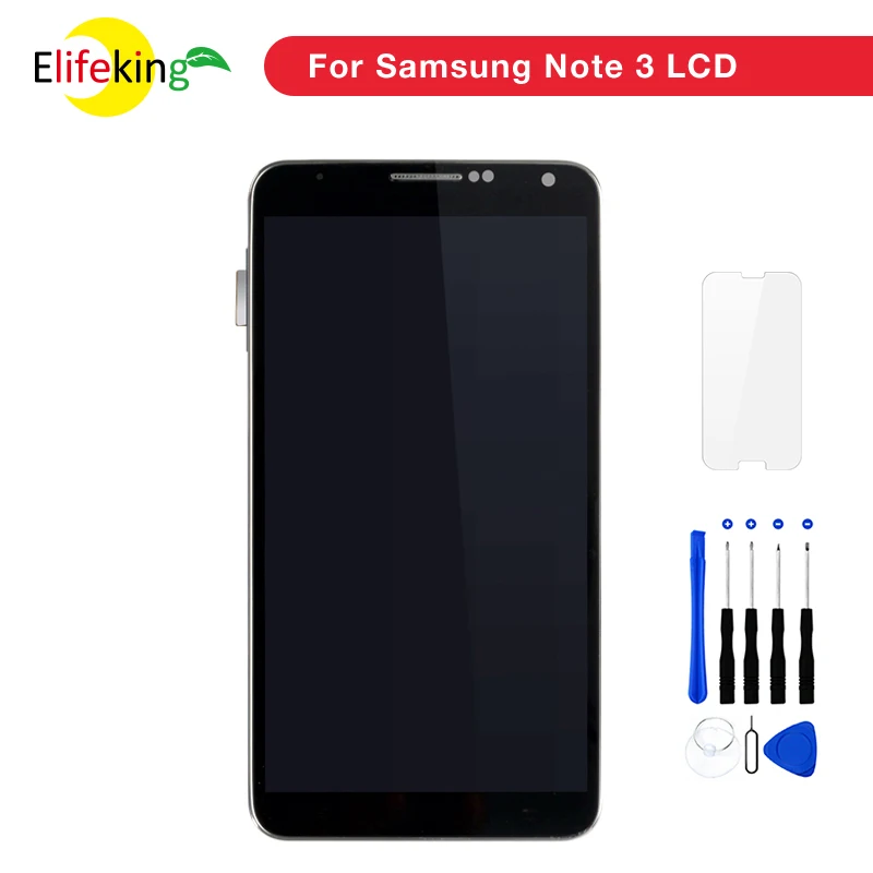 

100% New Note3 LCD Display For Samsung Galaxy Note 3 N900 3G / N900A N9005 4G Display Touch Screen Digitizer with Frame