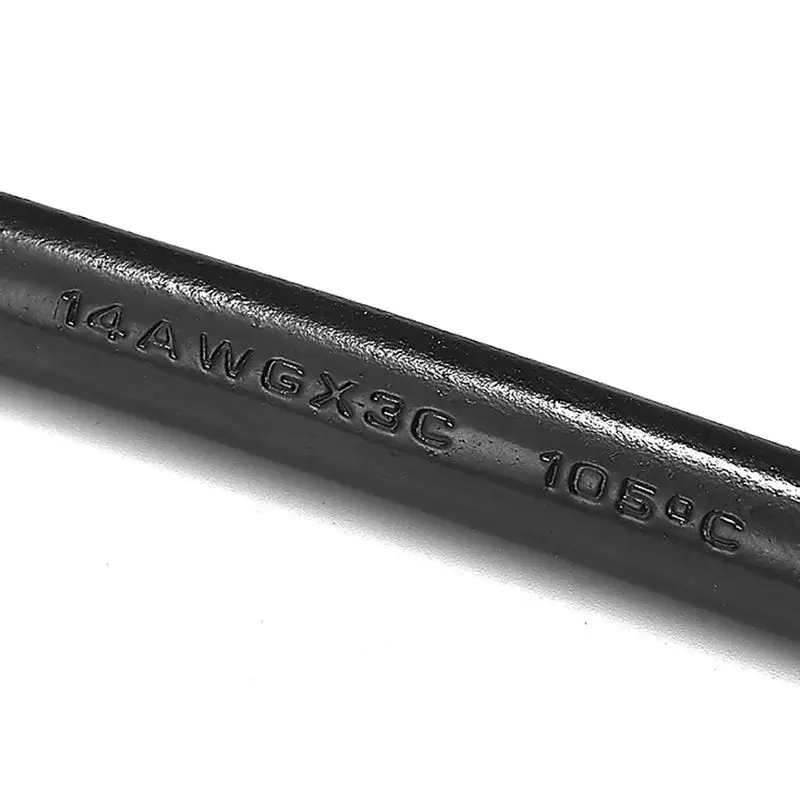 10 шт. штепсельный кабель питания стандарта США 1 2 м 5 3 14AWG IEC C13 Сетевой удлинитель