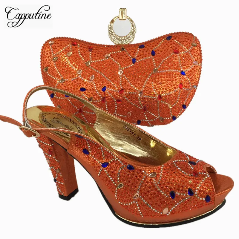 Capputine последние итальянские туфли с подходящими сумками для свадьбы в