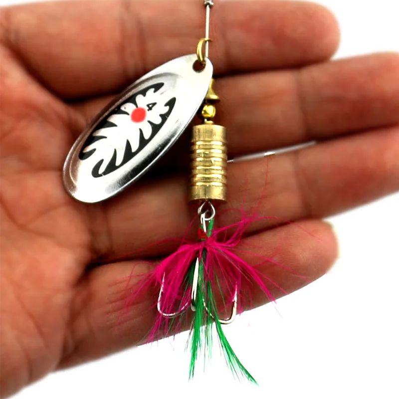 Hengjia 1 шт. 7.5 см 10 г металла Троллинг Spinnerbaits Блесен Щука карп форель сом ложка