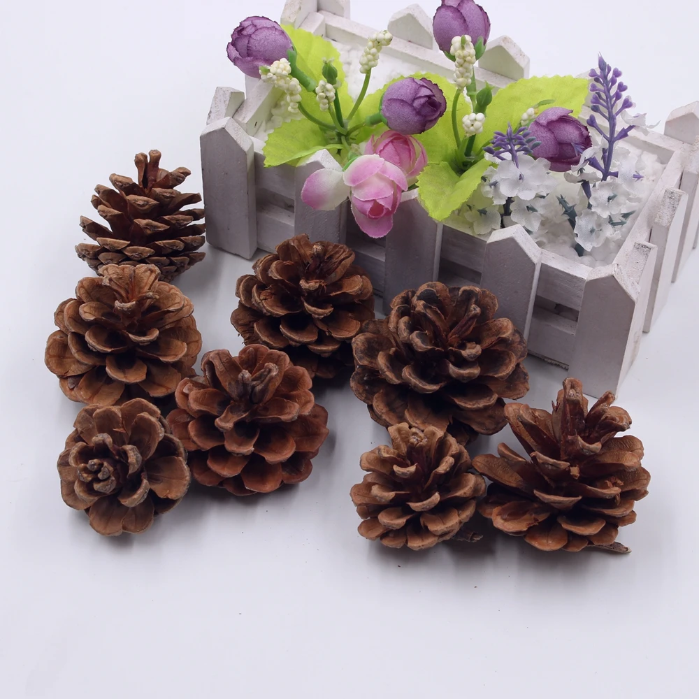3pcs Pine Tower Artificial Flowers For Diy Wedding Home Decoration