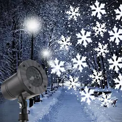 Мини-снегопад проектор рождественские снежинки светодио дный светодиодный лазерный свет снег падающий открытый водостойкий