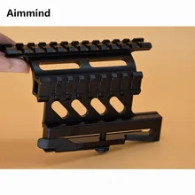 Тактический АК серия рельс Боковое крепление Быстрый QD стиль AK47 AK74 Сайга отсоединения 20 мм Вивер рельс для охоты страйкбол прицел