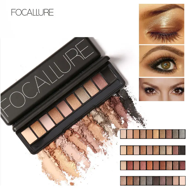 

Focallure Eyebrow Enhancer Professional Eye Brow Makeup 4 Color Perfect Summer Eyebrow Powder Eye Shadow Eyebrow Palette Set Kit