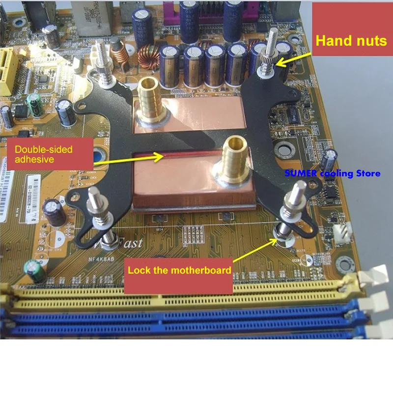Углеродистая сталь водяного охлаждения водоблок Монтажный кронштейн для процессора Intel AMD радиатор блок жидкостный охладитель BK101