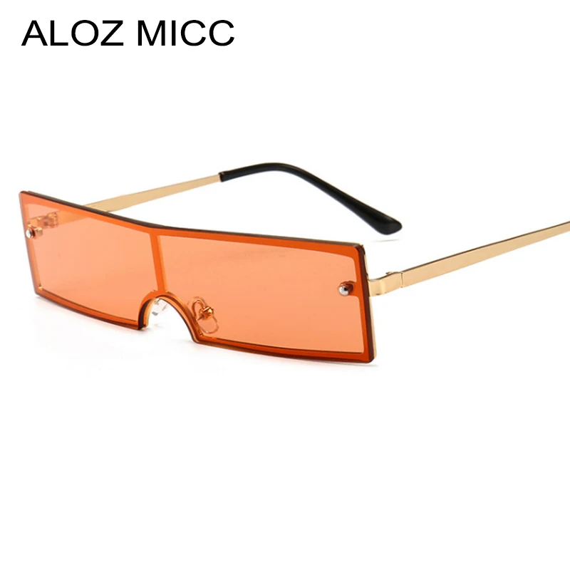 Солнцезащитные очки без оправы ALOZ MICC солнцезащитные прямоугольные цельные из