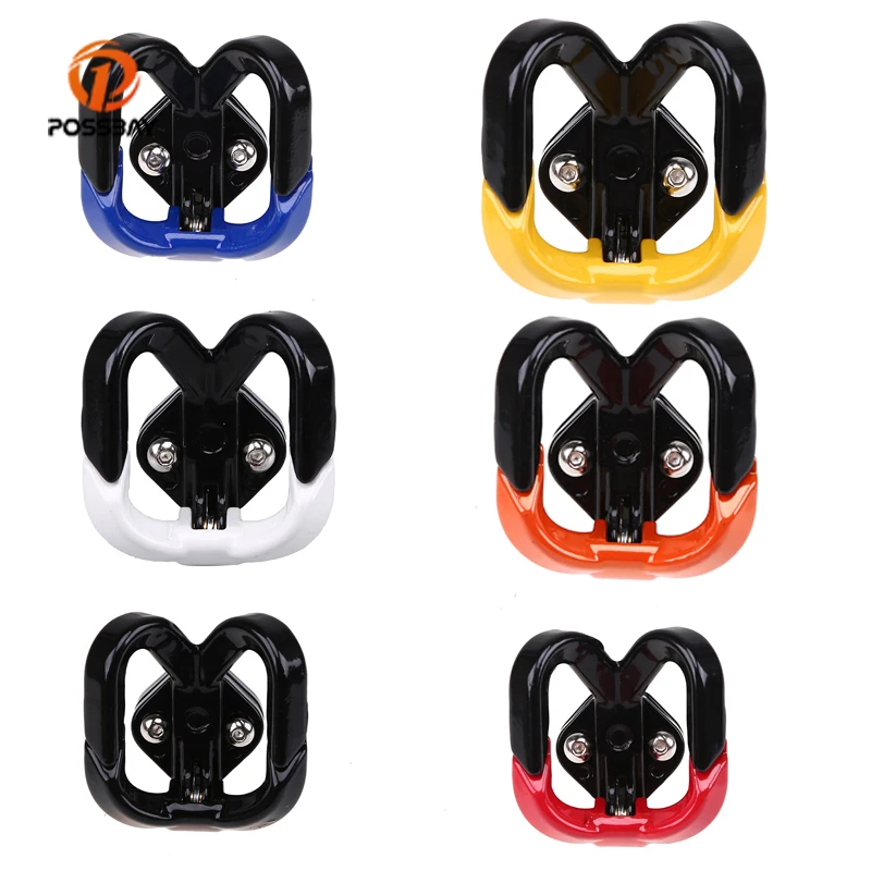 

POSSBAY Red Black Mental Motorcycle Hook Luggage Bag Hanger Helmet Claw Double Bottle Carry Holders for ATV Moto Accessories