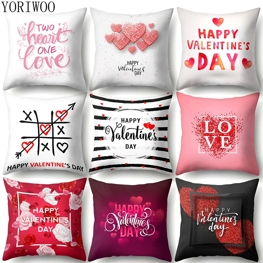 YORIWOO Romantic Valentines Day Gift For Girlfriend I Love You Pillow Case Cushion Cover Sweet Wedding Decoration Birthday Party YORIWOO Romantic Valentines Day Gift For Girlfriend I Love You Pillow Case Cushion Cover Sweet Wedding Decoration Birthday Party