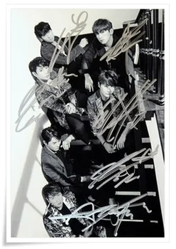 

Shinhwa autographed signed group photo 10*15cm 4*6inches freeshipping new korean 01.2017