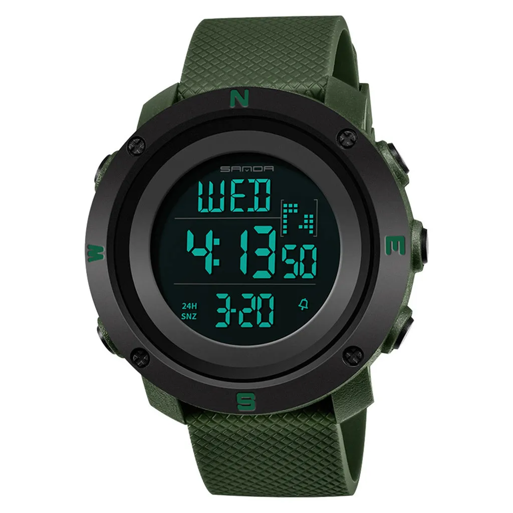 Sanda модные трендовые водонепроницаемые спортивные часы Молодежные цифровые парные часы женские спортивные часы электронные цифровые часы подарки