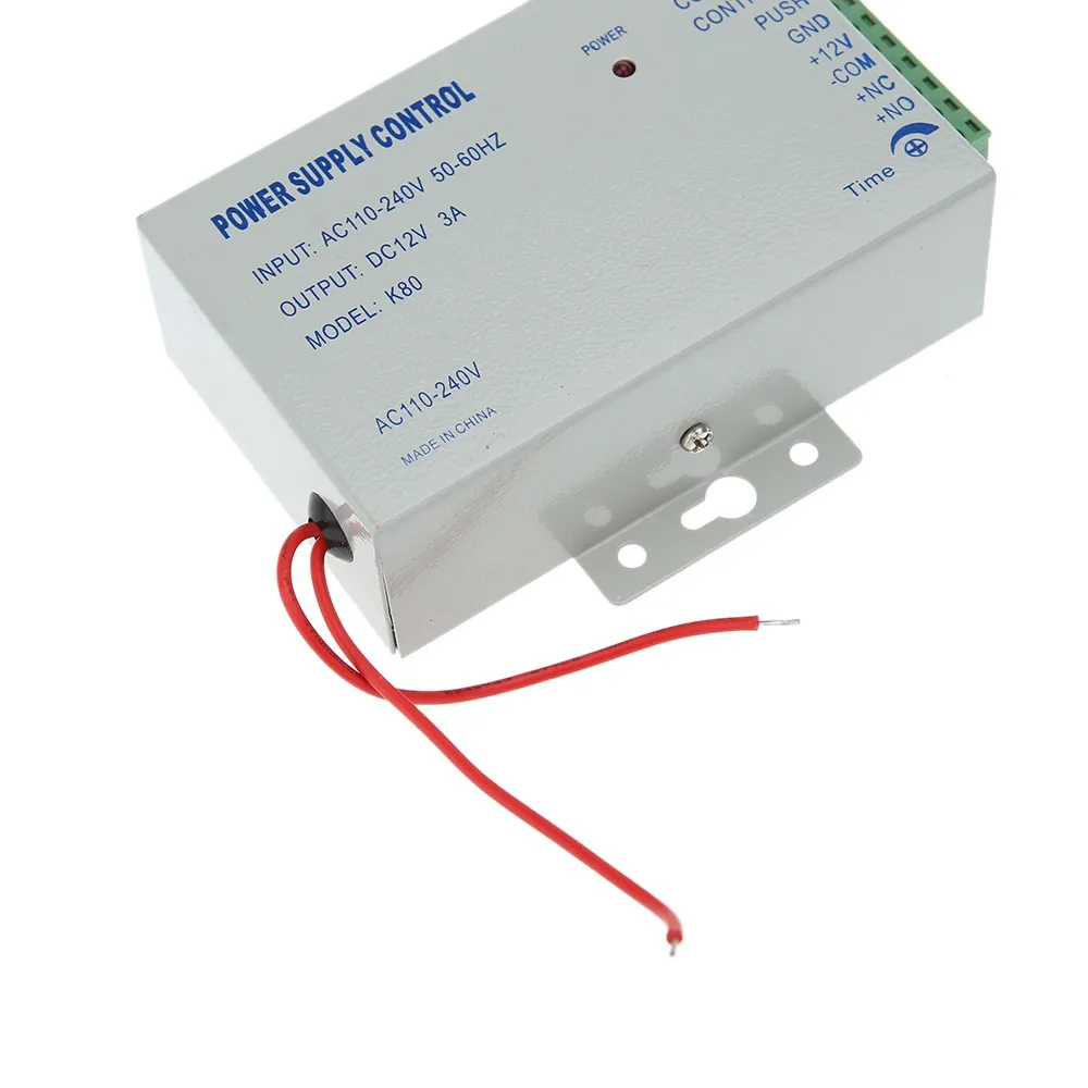 

High quality K80 Power supply control 12V DC 3A AC Door Access Control System Access Control Systems 110~260V