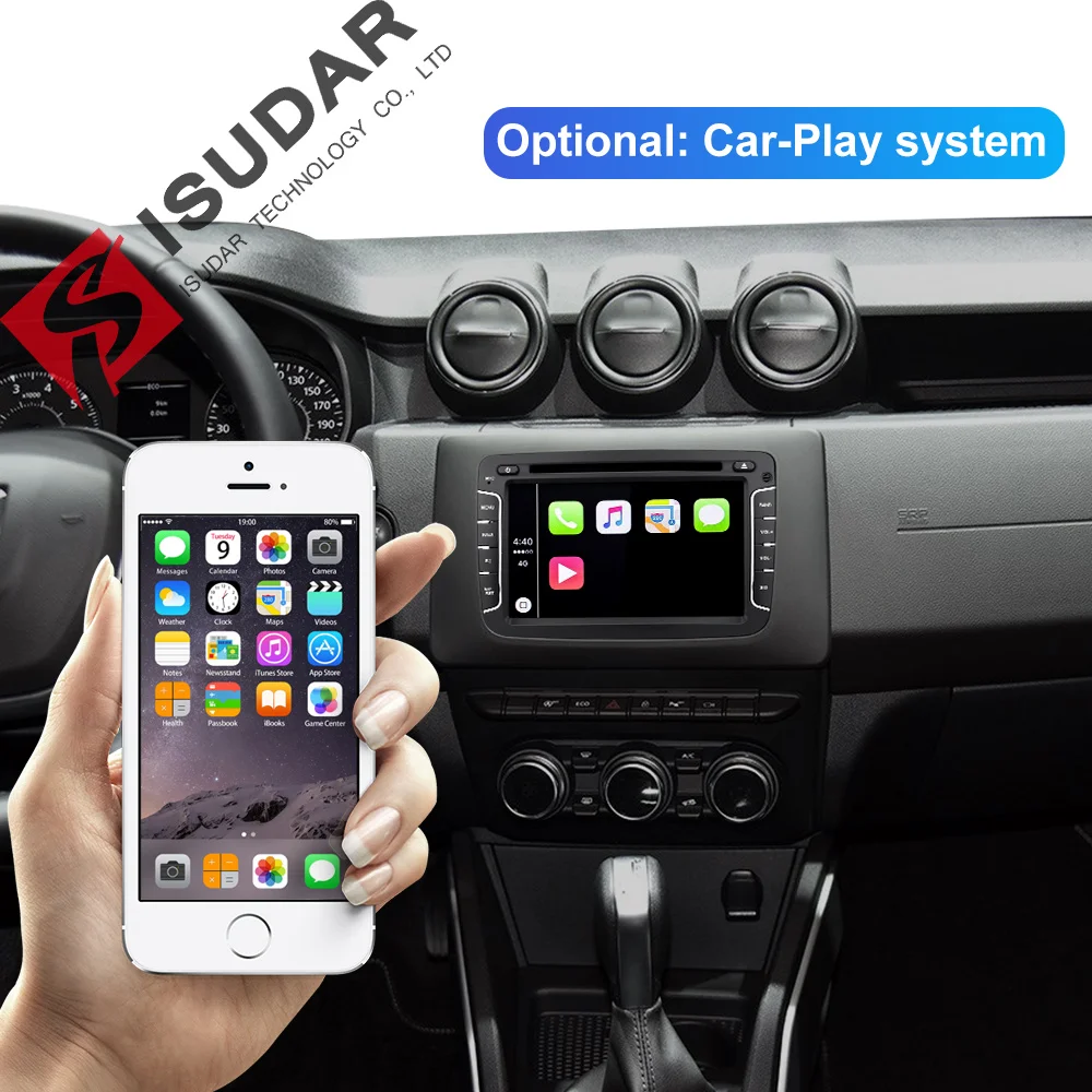 Isudar Автомобильный мультимедийный плеер Android 9 для Dacia/Sandero/Duster/Renault/Captur/Lada/Xray 2/Logan 2 автоматическое радио GPS 1 Din DSP DVR