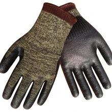 Рабочие перчатки HPPE стальные перчатки с нитриловым покрытием 6 пар арамидных волоконных рабочих перчаток