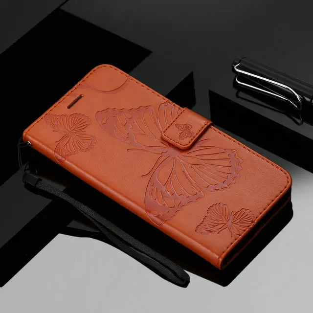 3D бабочка кожаный бумажник для Coque samsung A20E Чехол samsung A20 чехол откидная крышка для samsung Galaxy A2 Core A 20 E Fone Capa