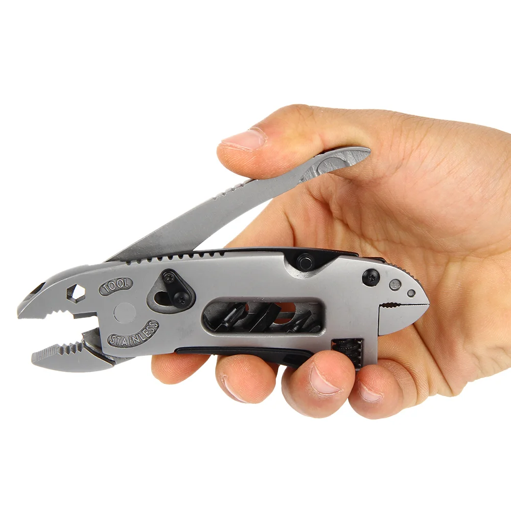 Multitools EDC Set Adjustable Wrench Jaw Screwdriver Pliers Knife