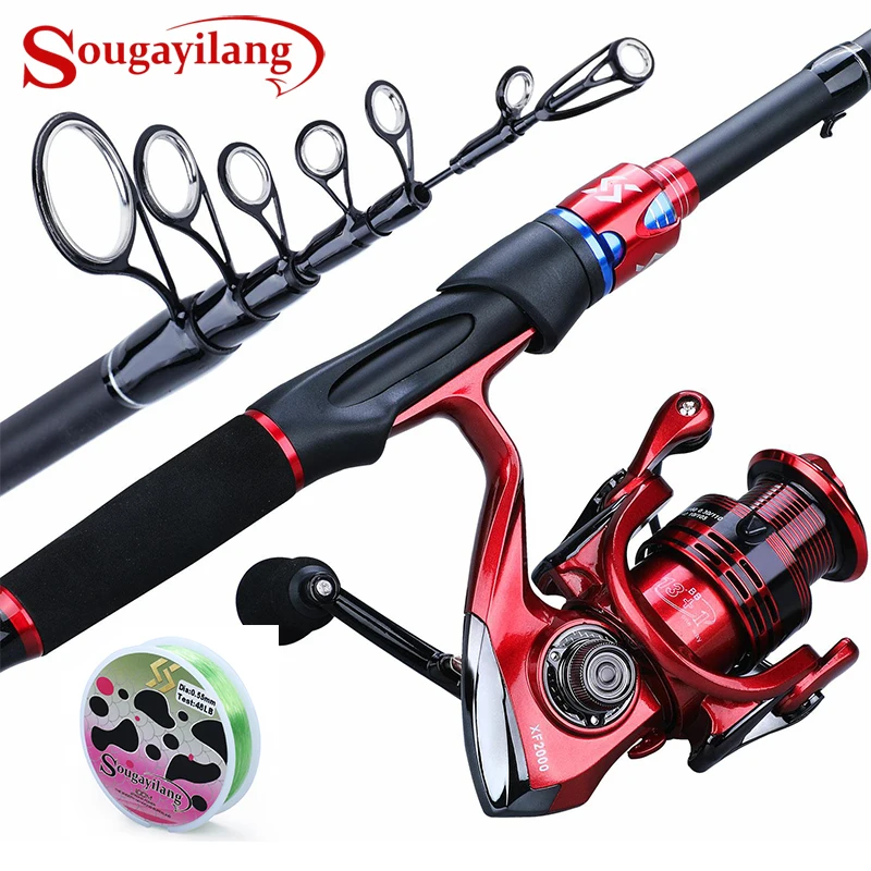 Sougayilang 1.8-2.4 m تلسكوبي الصيد قضيب و 13 + 1BB الصيد بكرة Pesca سفر الصيد الغزل قضيب الصيد قضيب كومبو Sougayilang 1.8-2.4 m تلسكوبي الصيد قضيب و 13 + 1BB الصيد بكرة Pesca سفر الصيد الغزل قضيب الصيد قضيب كومبو