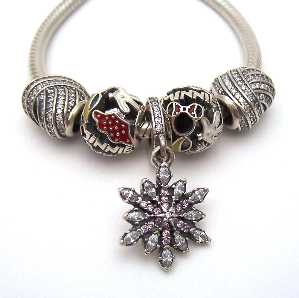

SSVWG282 5X 100% Authenticity S925 Sterling Silver Beads SilverBead Fit European Charms Bracelet diy jewelry Lampwork