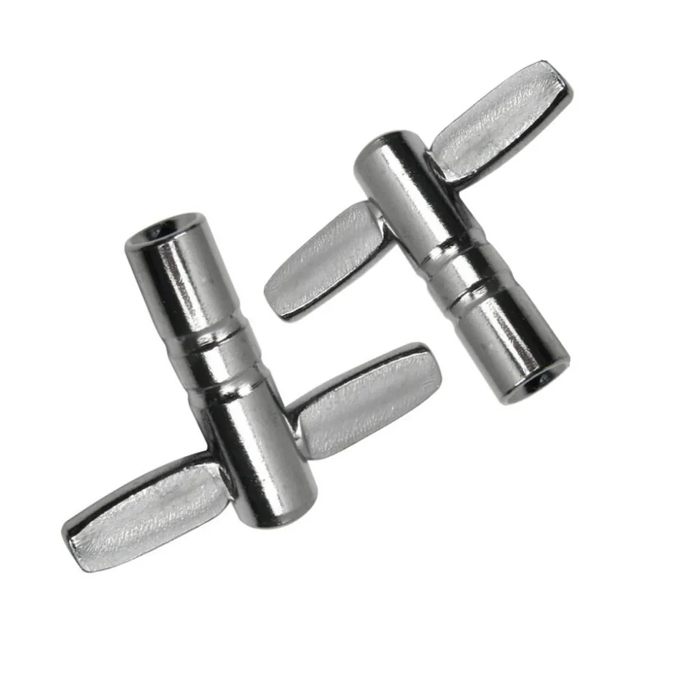 NEW 2pcs Standard Metal Drum Key Keys Tuning Snare Drum Wrench Metal