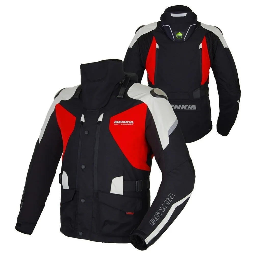 BENKIA JD10 chaqueta de la Motocicleta de carreras de chaqueta de protección forro desmontable cazadora Moto Revestimento Da Motocicleta