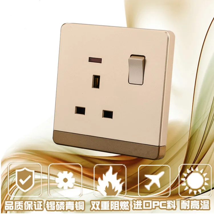 250-В 110 В 13A стандартный настенный разъем питания стандартный USB телефон электрическое оборудование зарядка коммутация электроинструменты