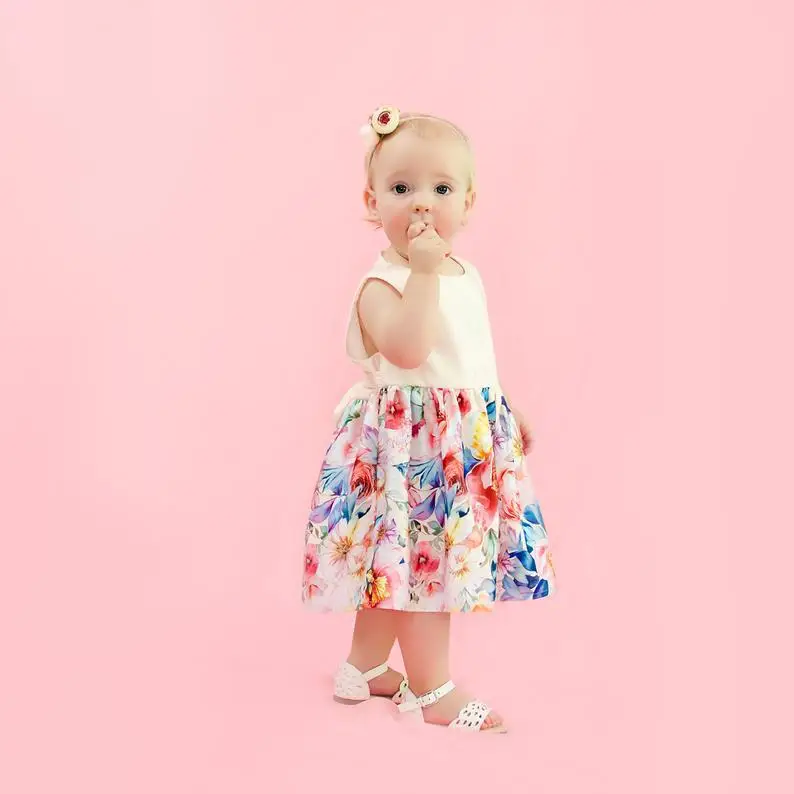 

mother daughter dresses mommy and me family clothing womens boutique clothes 2019 summer baby boho print casual big sister 3-4t