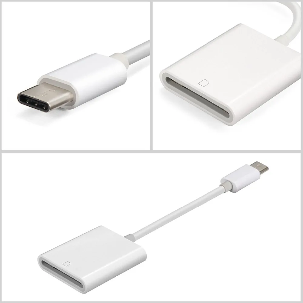 Мини USB 3,1 USB-C для SD SDXC карты цифровой камеры ридер адаптер Тип C кабель для Macbook сотовый смартфон samsung huawei Xiaomi