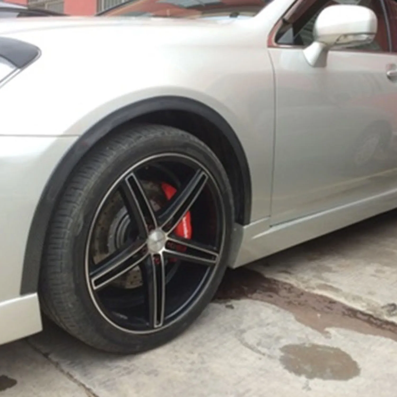 

Black Anti-collision Rubber Strips Arch Mudguard 2pcs Car Wheel Protection Moldings Universal Durable 2018 New