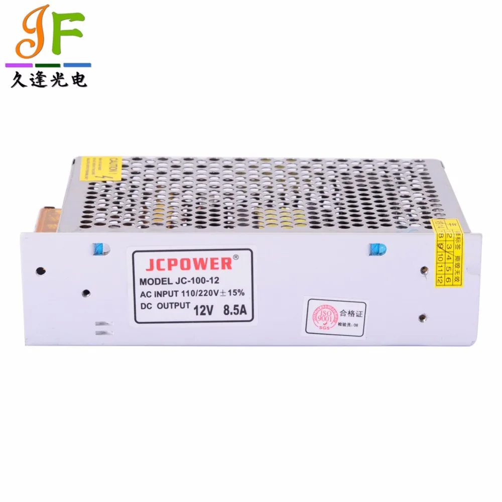 

Adapter AC110/220V to LED DC12V 8.5A iron cover Power Supply Transformer for LED CCTV,3528 5050 RGB LED strip