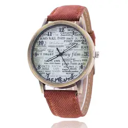 Модные брендовые кварцевые часы газетный рисунок Часы с героями мультфильмов Женские повседневные винтажные кожаные часы для девочек