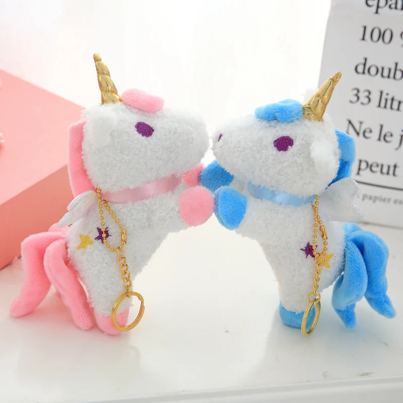 Unicorn plush toys Keychain Key Ring Gift For Women Girls Bag Pendant Unicorn plush Key Chains