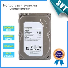 New 3000gb Seagate 3.5″ inch Hard disk 3TB 7200rpm 64MB SATA Internal HDD for Desktop DVR recorder CCTV system SK-242