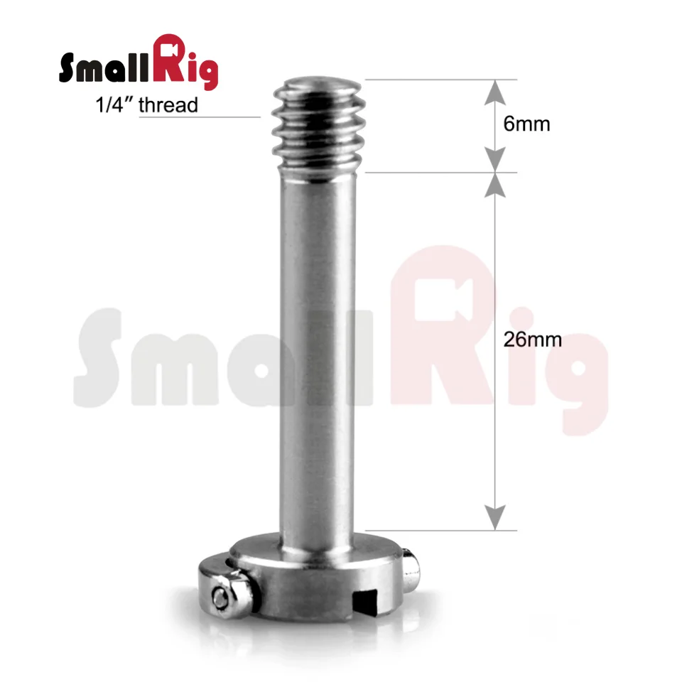 Винт для камеры SmallRig из алюминиевого сплава(1/4 дюймовый винт с d-образным кольцом)-1795